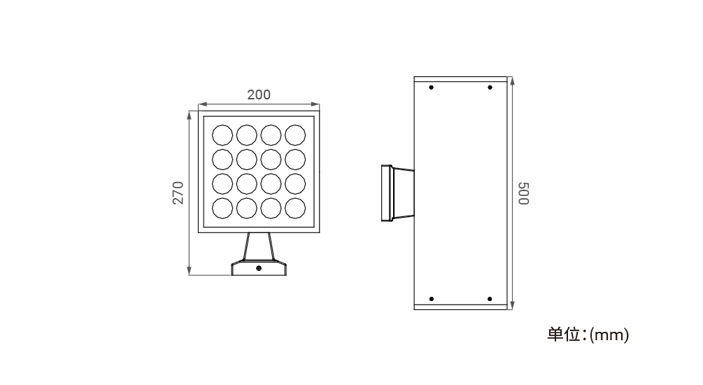 YD-BD-200A方型壁灯